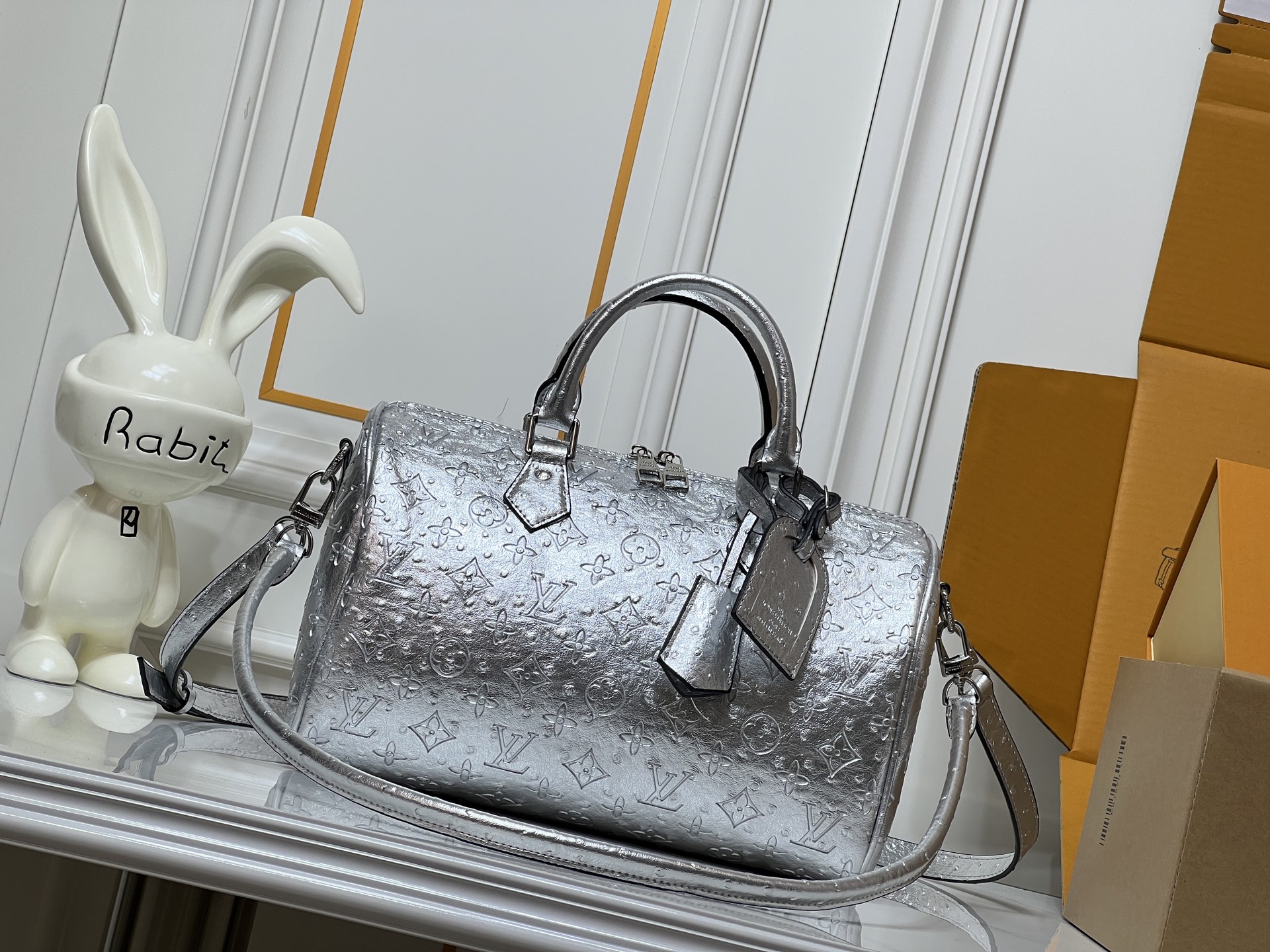 Louis Vuitton LV Classic Handbag Premium Canvas Model M46358 Multiple Compartments Office Commute Fashion Bag